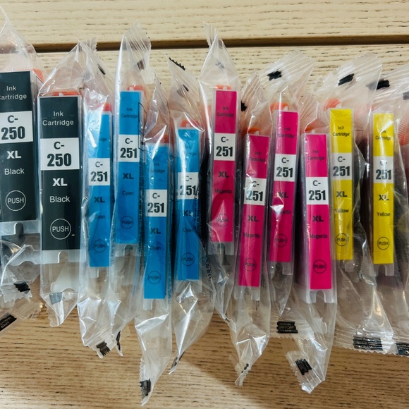 NEW 250XL 251XL ink cartridge bundles - Picture 3 of 4